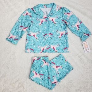 Girls Pajama set unicorn NWT